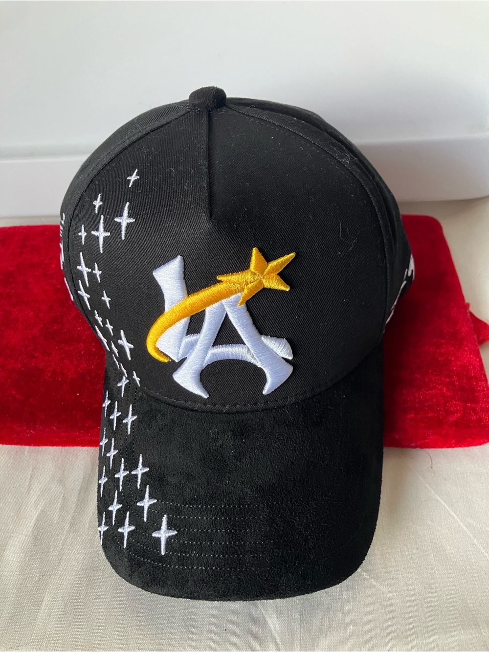 Flores Hats X El Mago De East LA Black Yellow Star City Of Angels Cap Hat NEW.
